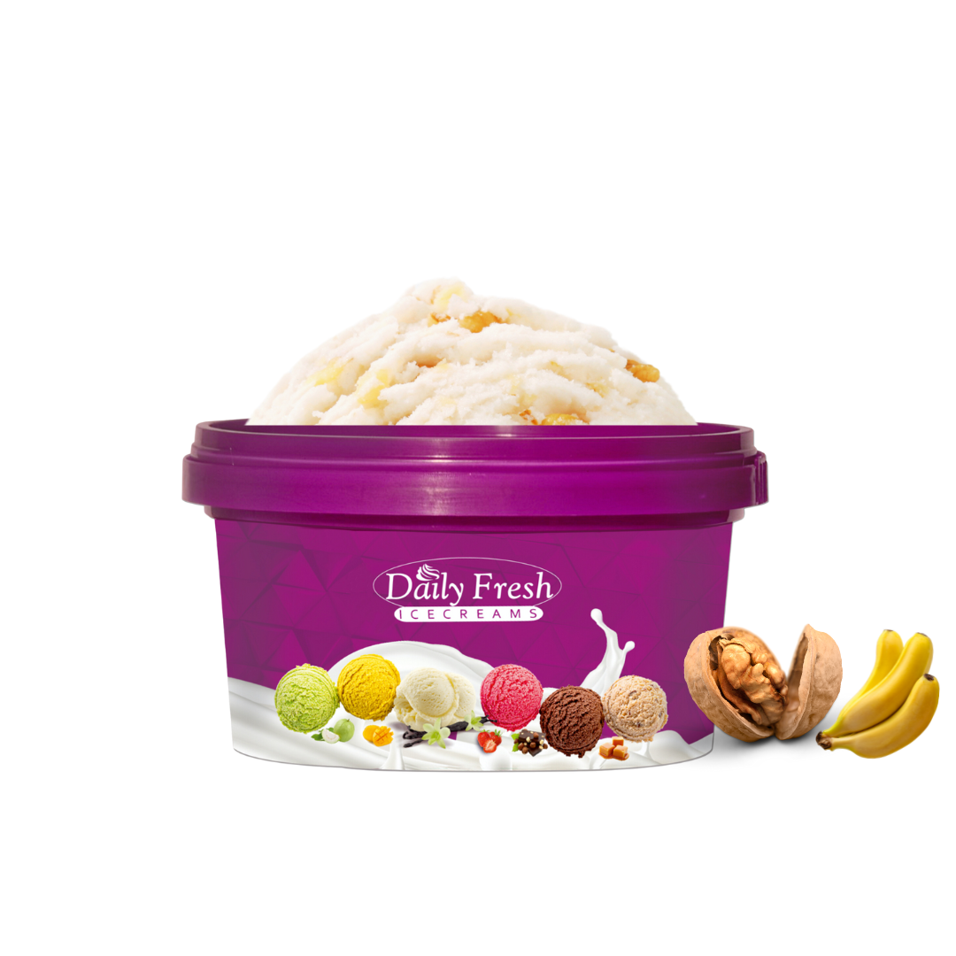 Walnut Banana ice cream